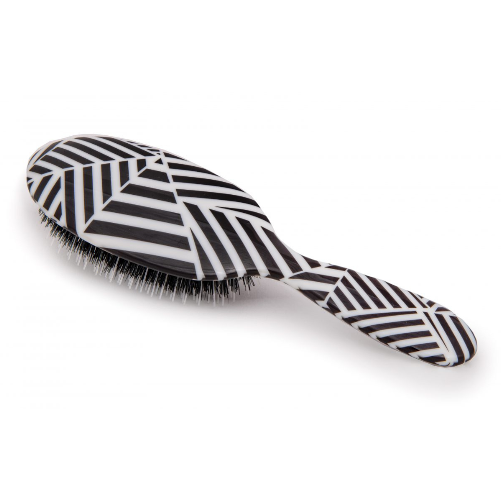 Black and White Wedges Hairbrush
